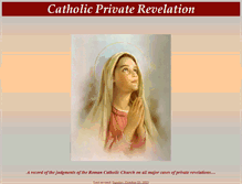 Tablet Screenshot of catholicrevelations.org